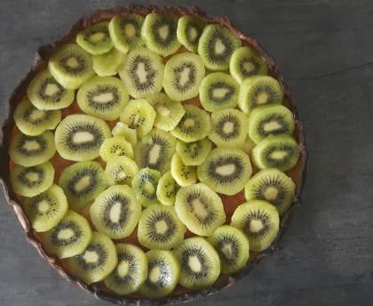 Tarte amandine aux kiwis