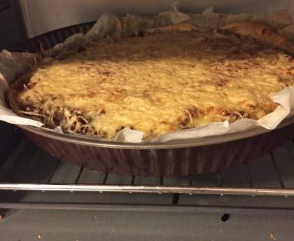 Tarte au boeuf à la béchamel