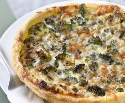 Tarte au brocoli et roquefort