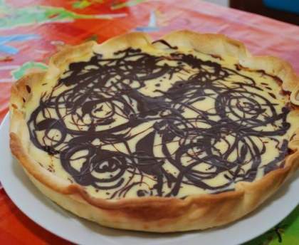 Tarte au chocolat blanc