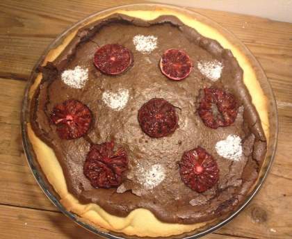 Tarte au chocolat et à l'orange