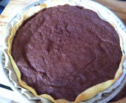 Tarte au chocolat rapide