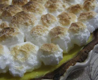 Tarte au citron meringuée toute douce