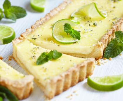 Tarte au citron vert (ou jaune) facile