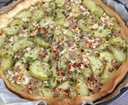 Tarte au concombre