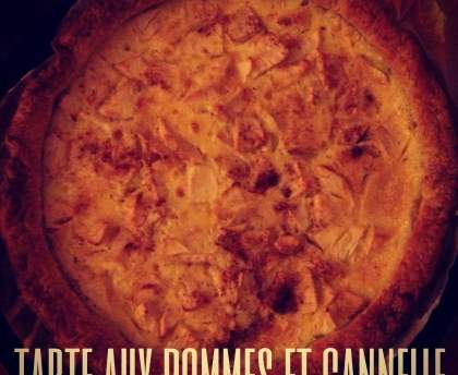 Tarte au flan et aux pommes