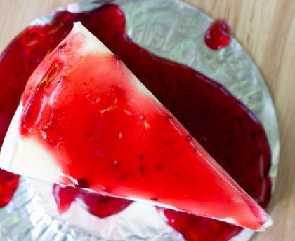 Tarte au fromage blanc et à la fraise