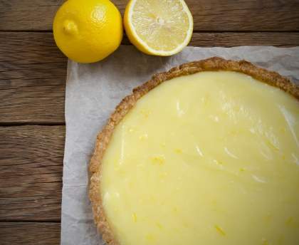 Tarte au lemon curd
