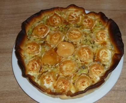 Tarte au poireau et topinambour