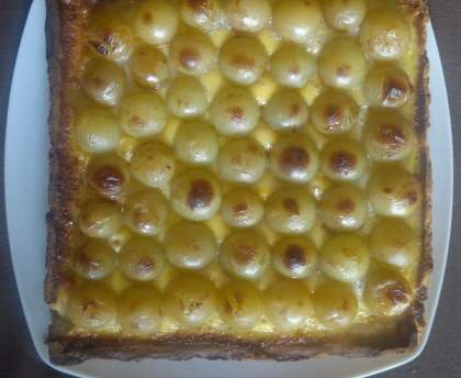 Tarte au raisin blanc
