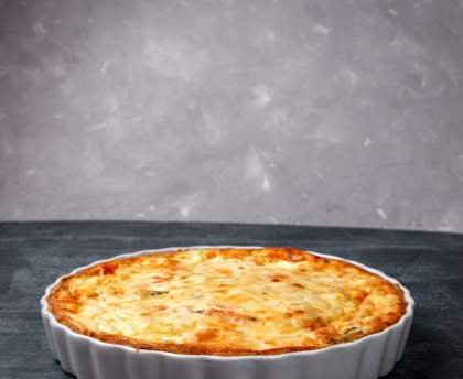 Tarte au saumon à la bisque de homard
