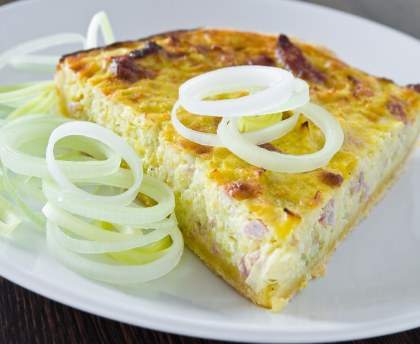 Tarte au saumon et aux poireaux