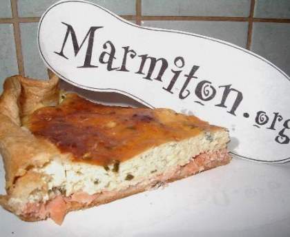 Tarte au saumon fumé ciboulette