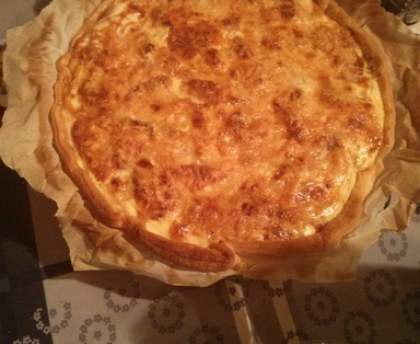 Tarte au saumon fumé-et-aux-poireaux