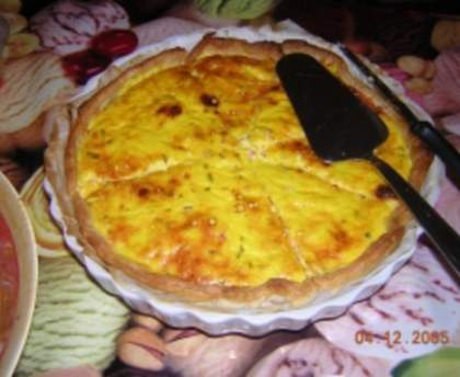 Tarte au saumon fumé facile