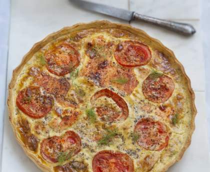 Tarte au saumon fumé