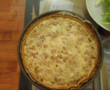 Tarte au thon et fromage de chèvre