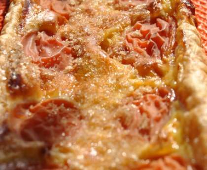 Tarte aux abricots et romarin