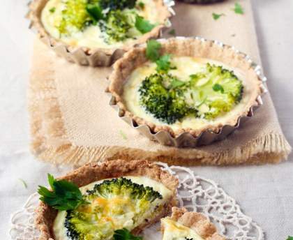 Tarte aux brocolis à la moutarde