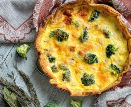 Tarte aux brocolis simple