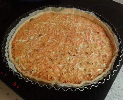 Tarte aux carottes et oignons