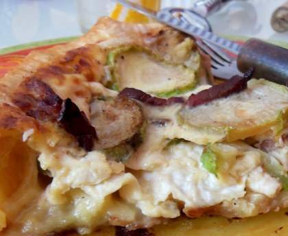 Tarte aux courgette et chaource