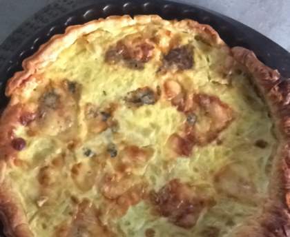 Tarte aux courgettes et à la fourme d'ambert