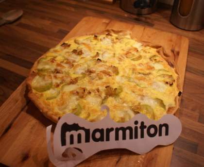 Tarte aux courgettes et au cantal