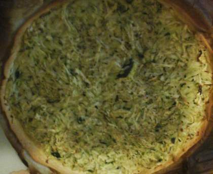 Tarte aux courgettes râpées