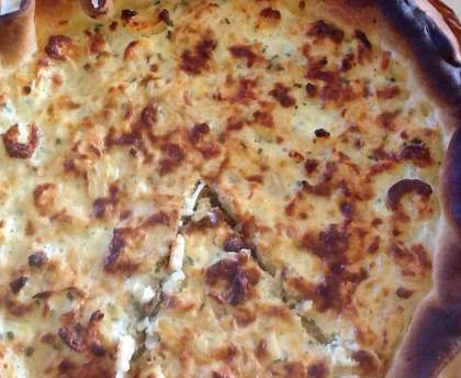 Tarte aux crevettes (pâte maison)