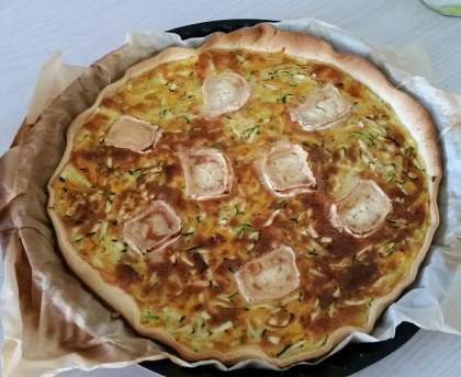 tarte aux deux légumes et au chèvre