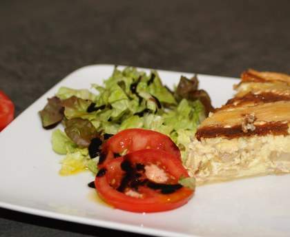 Tarte aux endives, brie et bacon