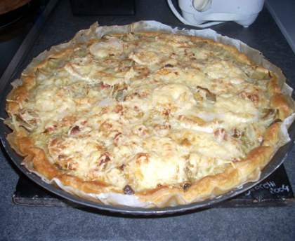 Tarte aux endives et jambon