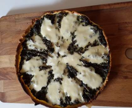 Tarte aux épinards et mozzarella