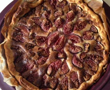 Tarte aux figues et noix