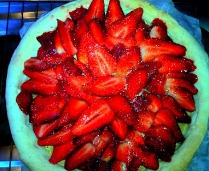Tarte aux fraises et à la crème d'amandes