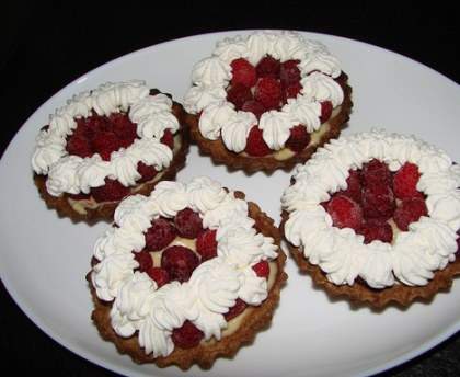 Tarte aux framboises suprême