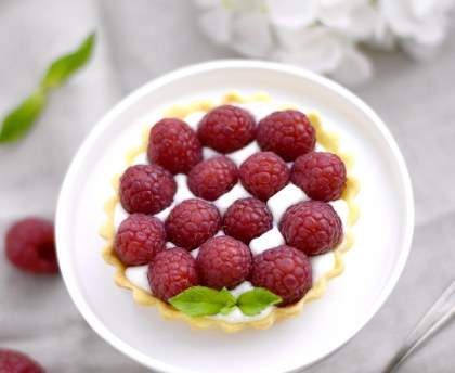 Tarte aux framboises