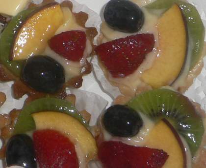 Tarte aux fruits à la crème