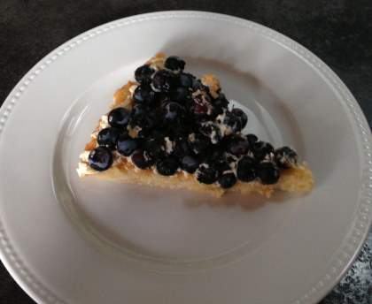 Tarte aux fruits frais sur moelleux à l'amande