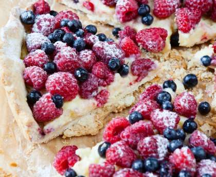 Tarte aux fruits rouges