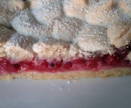 Tarte aux groseilles meringuée à l'alsacienne