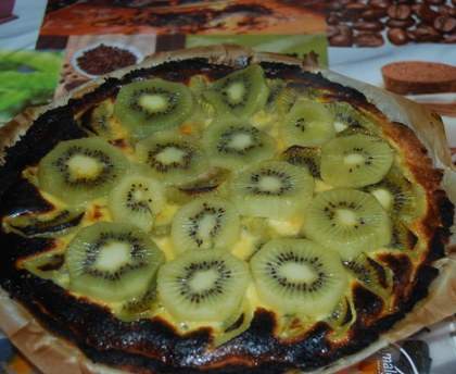 Tarte aux kiwis caramélisée