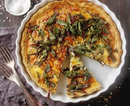 Tarte aux lardons améliorée