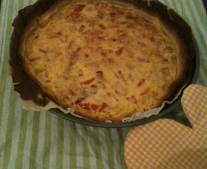Tarte aux légumes d'été et aux allumettes