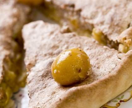 Tarte aux mirabelles et aux amandes