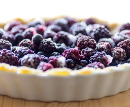 Tarte aux mûres et au mascarpone