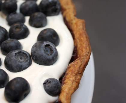 Tarte aux myrtilles à la crème d'amande