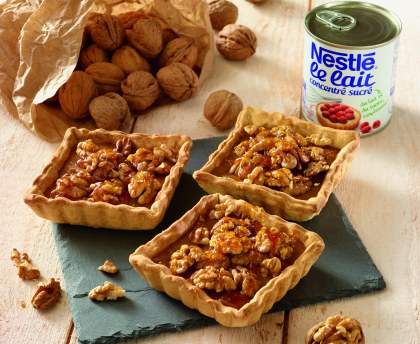 Tarte aux noix et dulce de leche