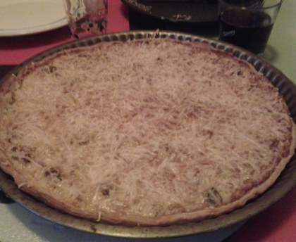 Tarte aux oignons et à la viande